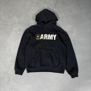 Soffe Army Pullover Hoodie Black - Size: M